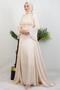 Yoryo Dress with Flounces on Sleeves, Melon - 4