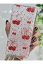 Transparent Phone Case with Cherry and Tiny Hearts Pattern Compatible with Samsung Galaxy A13 - 4