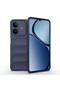 Realme Note 60 Case Flexible Tpu Hollowed Back Surface Design Tkng Ethnic Silicone Cover - Navy Blue