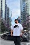 تي شيرت قطني مطرز كبير الحجم لصالة الألعاب الرياضية Rag Top Big Sam 3380 - 4