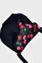 Black Women's Gray Cross Strap Shoulder Bag - 2