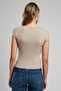 Rosa Women's O Neck T-Shirt Beige - 3