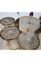 4 Pieces of ""Coffee Table Cover"" (1 Ad. Cover for Centre Table 60cm, 3 Pcs. 33cm Nesting Cover)/Glitter - 5