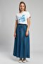 Megan women's jean skirt denim