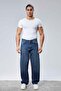 High Quality Men's High Waist Baggy Skater Jean Blue-C364 - 3