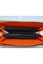 New Year's Gift Orange Zippered Letter Wallet with Card Compartment - 4