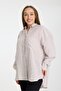 Women's 100% Linen Oversize Relaxed Fit Long Sleeve Shirt – Natural, Breathable, Stylish Design 2001 - 2