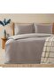 Bettie Duvet Cover Set King Size 230X220 cm Gray/Cold Gray