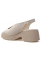 Genuine Leather Comfort Orthopedic Women's Sandals Beige - 6