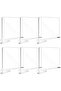6pcs Clear Acrylic Shelf Dividers for Organization