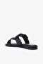 Dylan Black Genuine Leather Women's Slippers - 3