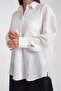 Women's 100% Linen Oversize Relaxed Fit Long Sleeve Shirt – Natural, Breathable, Stylish Design 2001 - 4