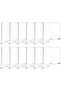 12pcs Shelf Dividers for Closet Organization Acrylic Shelf Divider for Wooden Shelving