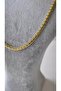 Special series gold interlocking chain detail necklace - 2