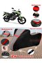 Kuba Tk 03 Tarpaulin Topcase Compatible Motorcycle Tarpaulin (Grey-Black Red Stitched)