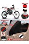 Beta Rr 50 Enduro Racing Tarpaulin Topcase Compatible Motorcycle Tarpaulin (Grey-Black Red Stitched)
