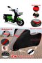 Motolux Pitton 50 Tarpaulin Topcase Compatible Motorcycle Tarpaulin (Grey-Black Red Stitched)