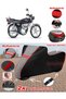 Kuba Leopard 100 Tarpaulin Black Topcase Rear Bag Compatible Motor Tarpaulin (Red Stitched)