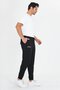 Men's Cotton Cargo Pocket Sweatpants Black 5821-S - 5