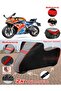 Cf Moto 250Sr Tarpaulin Topcase Compatible Motorcycle Tarpaulin (Grey-Black Red Stitched)