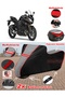 Yamaha Fazer 8 Abs Tarpaulin Topcase Compatible Motorcycle Tarpaulin (Grey-Black Red Stitched)
