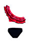 One Shoulder Ruffled Water Stone Detailed 50Uv Girls Bikini Set by Nessi Byrd - 2