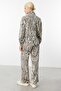 Patterned Wide Leg Trousers Zebra Pattern 52506-25 - 7