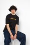 All Eyez on Me Printed Oversize Unisex Black Tshirt - 4