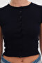 Buttoned Basic T-Shirt P0377 - 2