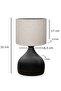 Milano Metal Body Lampshade Cream Melted Fabric Ayd-3087 - 3