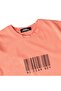 Salmon Front Printed Crew Neck Short Sleeve Boys' Combed Cotton T-Shirt - 3