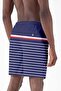 Long Length Model Water Repellent Digital Printed Men's Beach Shorts Swimwear 237-Navy Blue - 2