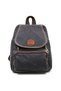 Design 04 Canvas - Leather Women's Black Backpack
