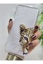 Samsung Galaxy A32 Compatible Leopard Pattern Transparent Phone Case - 4
