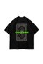 Culture Ethnic Printed Oversize Unisex Premium Black T-Shirt - 2