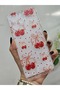 Xiaomi Redmi 12 Compatible Transparent Phone Case with Cherry and Tiny Hearts Pattern - 4