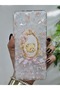 Transparent Phone Case with Cute Teddy Bear and Flower Pattern Compatible with Samsung Galaxy A12 / M12