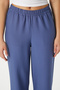 Women's Sasha Cool Texture Waist Elastic Indigo Palazzo Pants - 2