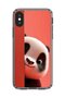حافظة شفافة متوافقة مع هاتف iPhone XS 4 بتصميم الباندا القطيفة