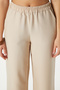 Women's Sasha Cool Texture Waist Elastic Mink Palazzo Pants - 5
