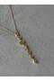 Pink Stone Y Necklace - 2