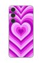 Samsung Galaxy S24 Compatible Transparent Case Heart 2 Design