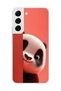 Samsung Galaxy S22 Compatible Transparent Case 4 Plush Panda Design