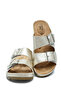 Sib160117-V2 Kifidis-Natura Women's Double Banded Anatomical Leather Slippers 36-41 - 2