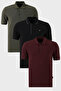 Cotton Regular Fit Buttoned Polo Neck 3 Pack t Shirt Men t Shirt 590211827S3