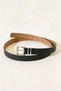 Silver Buckle Bridged Women's Belt Trouser Belt Dress Belt Shirt Belt Coat Belt - 3