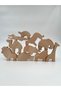 Natural Wooden Zoo Set, Organic Wooden Toy, 10 Piece Wooden Animal Set - 3