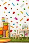 Fun Puzzle Toy Sticker Set, Kids Baby Room Puzzle Stickers 70 Pieces with Special Cutting - 3