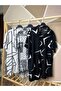 White - Gray Color 3-Piece Patterned Viscose Men's Shirt - 2