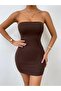 Women's Mini Strapless Dress - 2